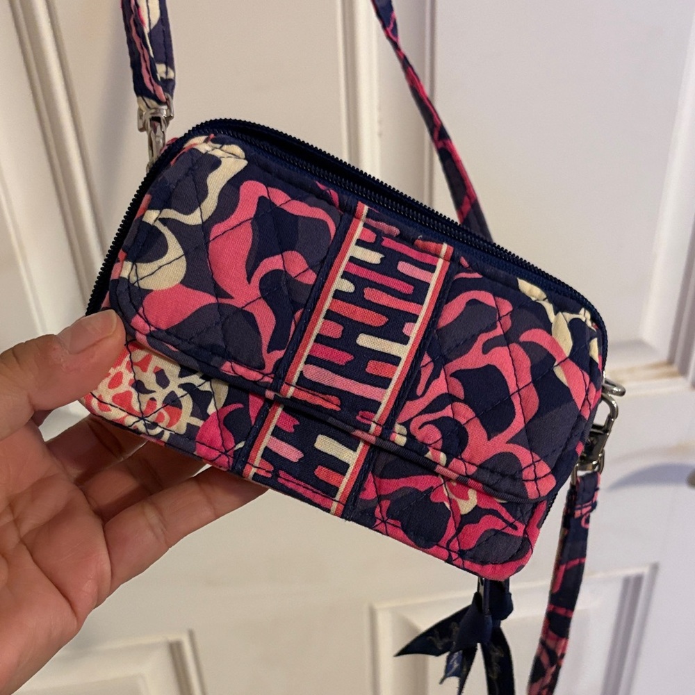 Vera Bradley Quilted Floral Crossbody Wristlet
